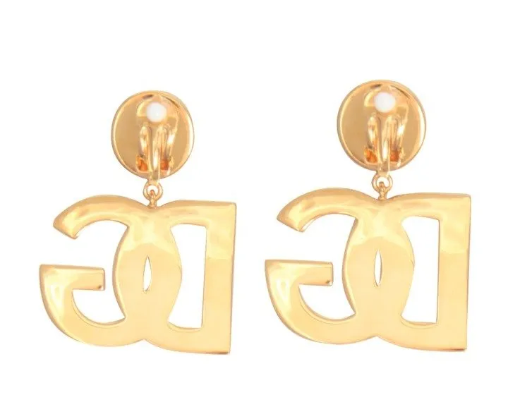 Dg Logo Clip-On Earrings