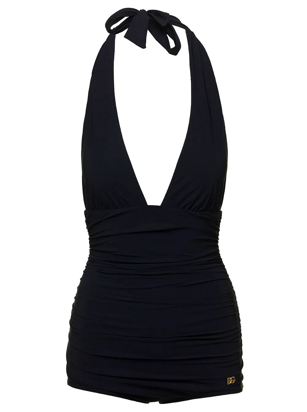 Dg Plaque One-Piece Swimsuit