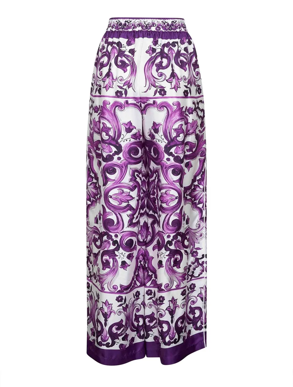 Majolica Printed Twill Trousers