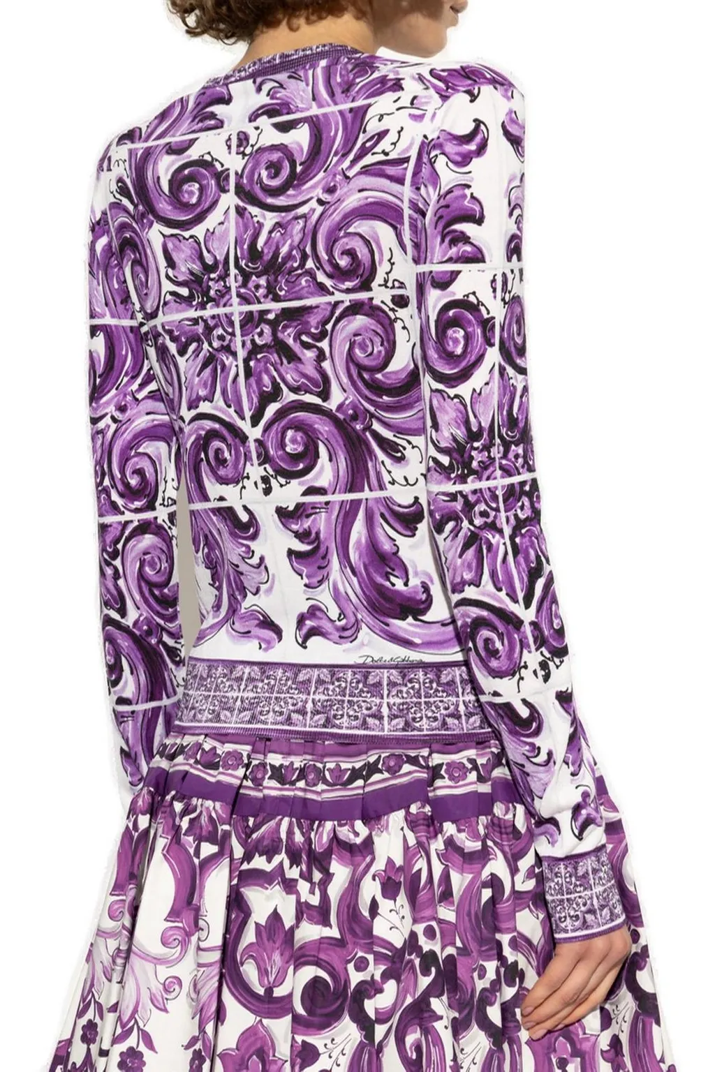 Majolica Printed Cardigan