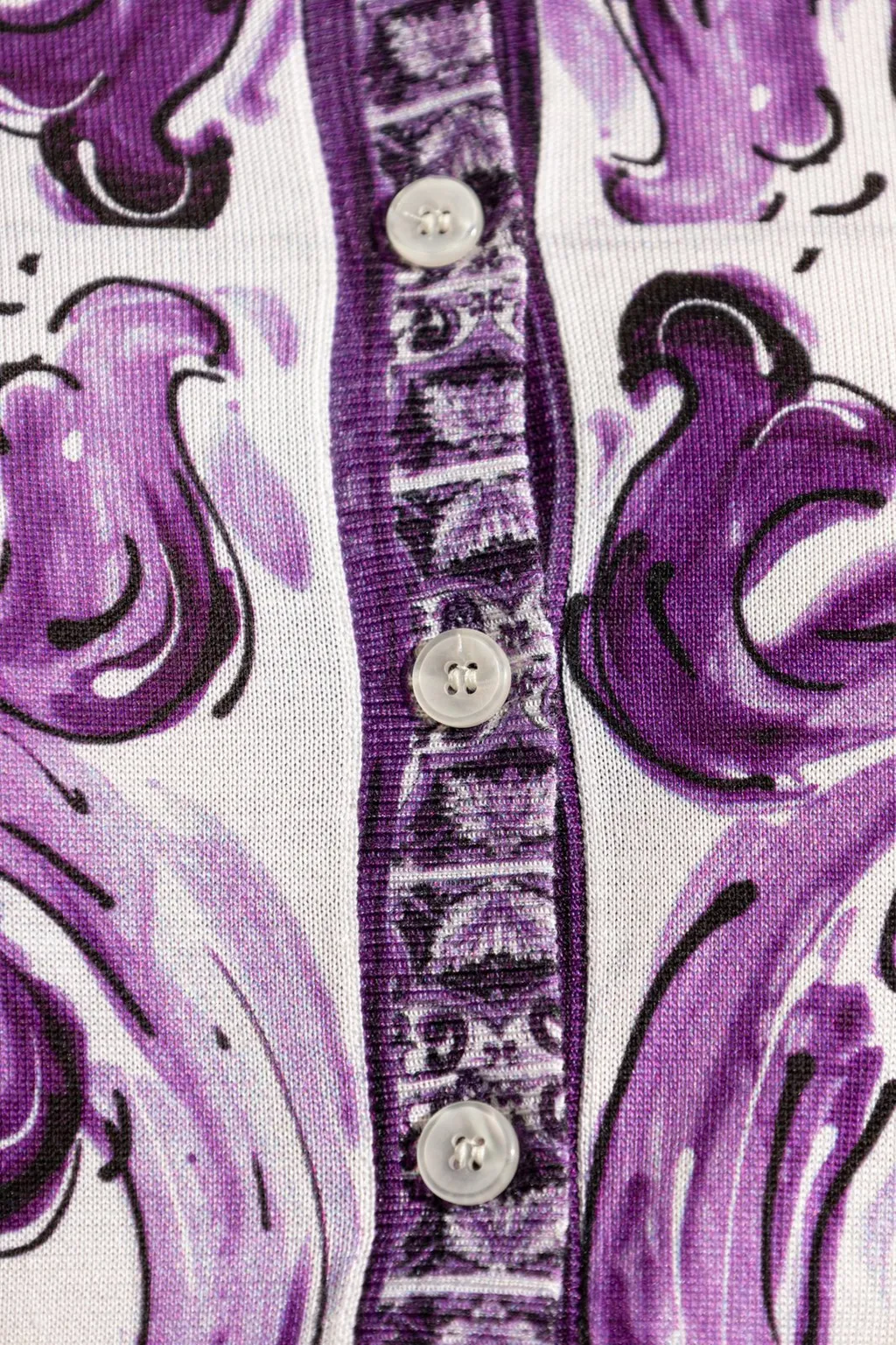 Majolica Printed Cardigan
