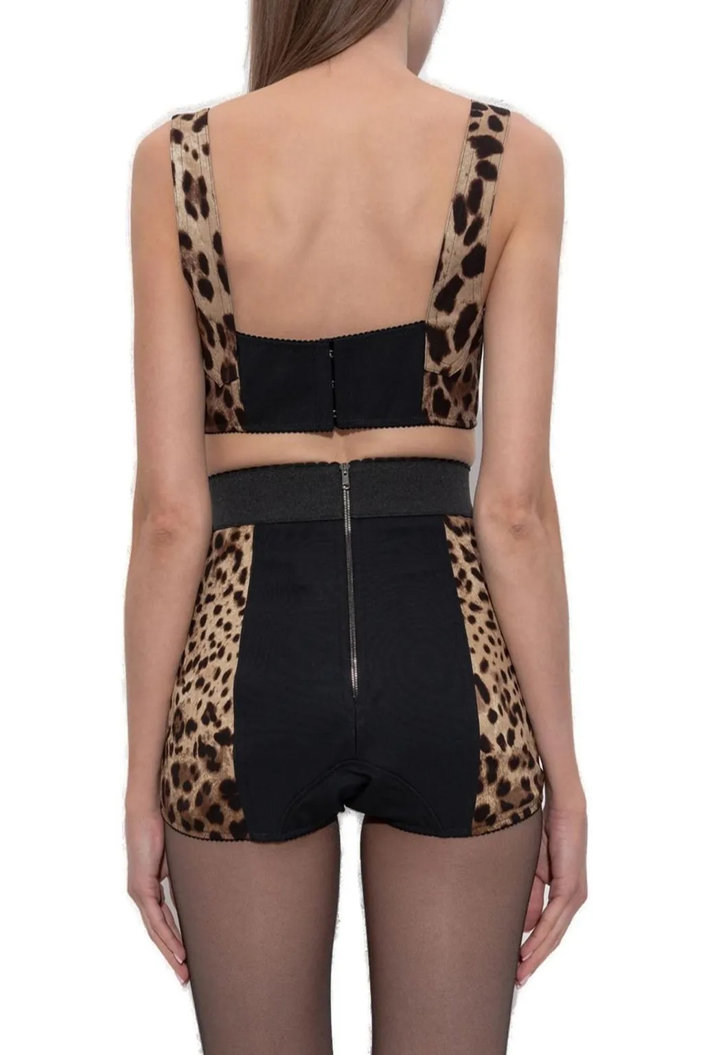 Leopard Printed Bustier Top