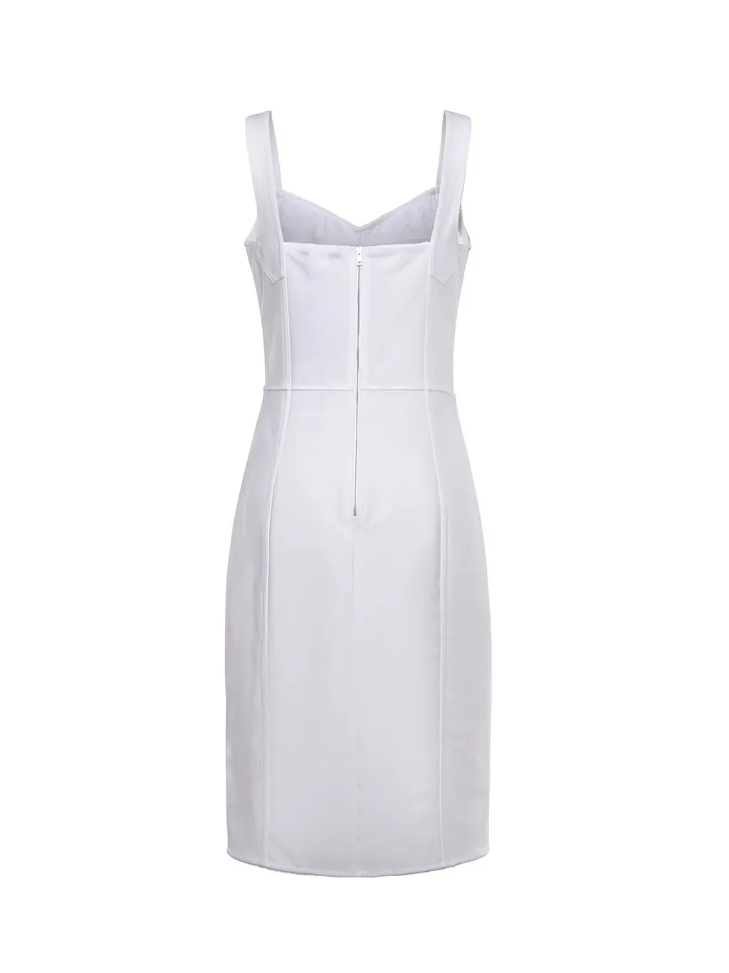 Lace Detailed Midi Corsetry Dress