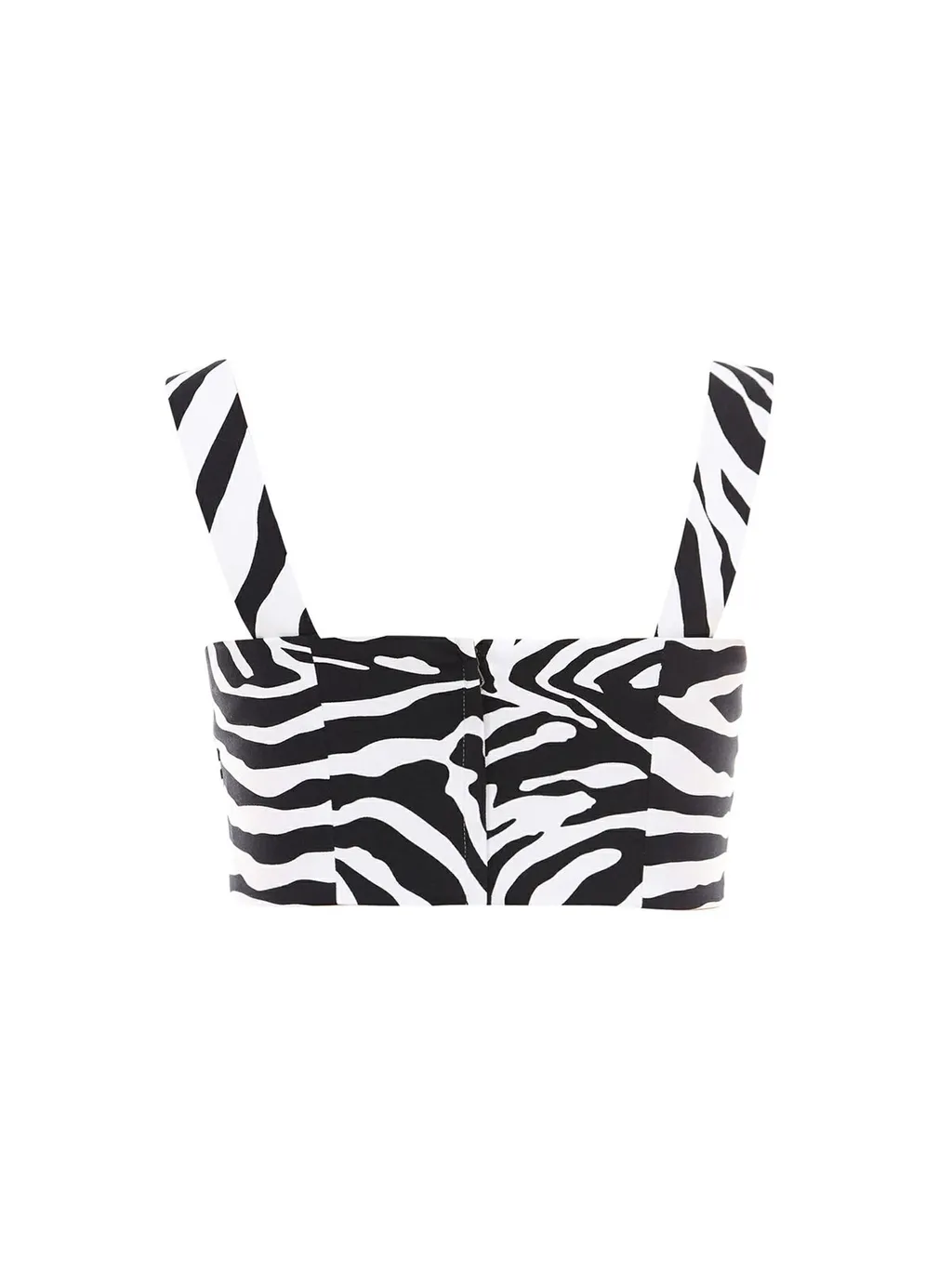 Zebra Print Cropped Top