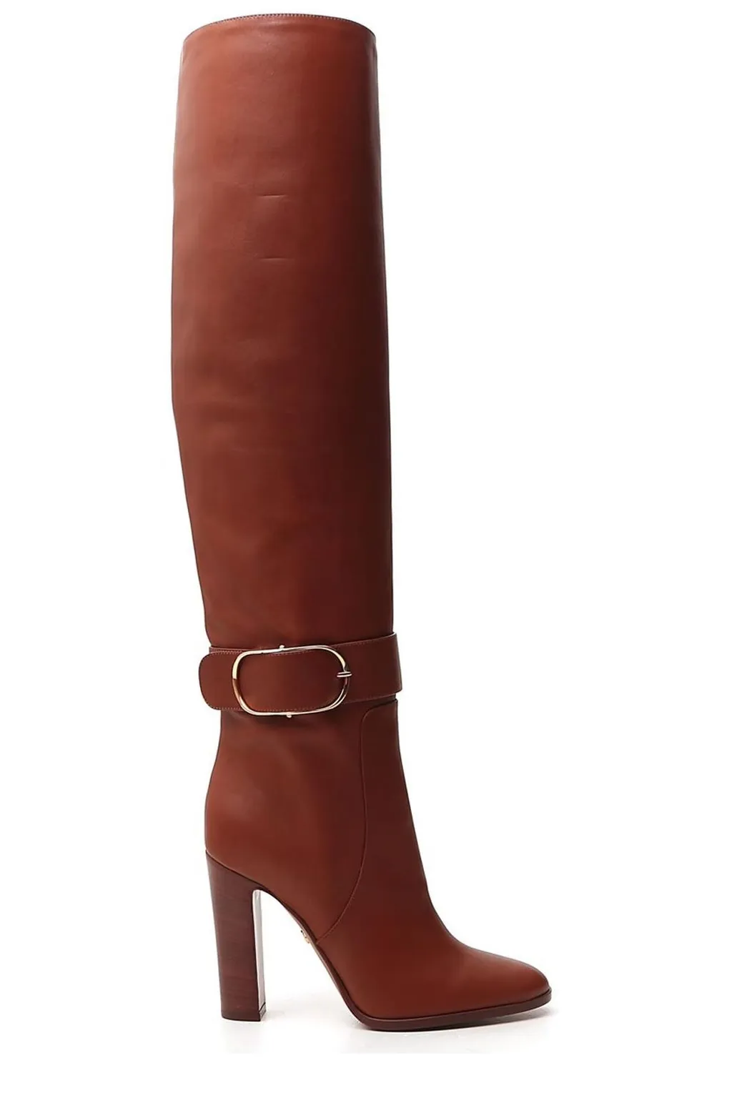 Buckle Detail Knee-High Boots