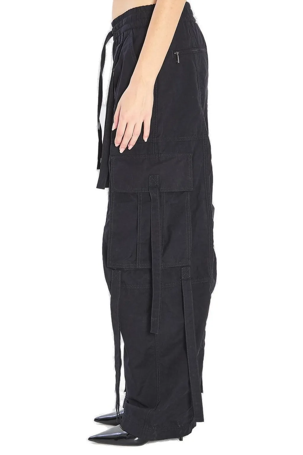 Waxed Faille Cargo Pants