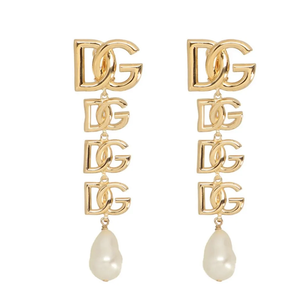 Dg Logo Clip-On Earrings