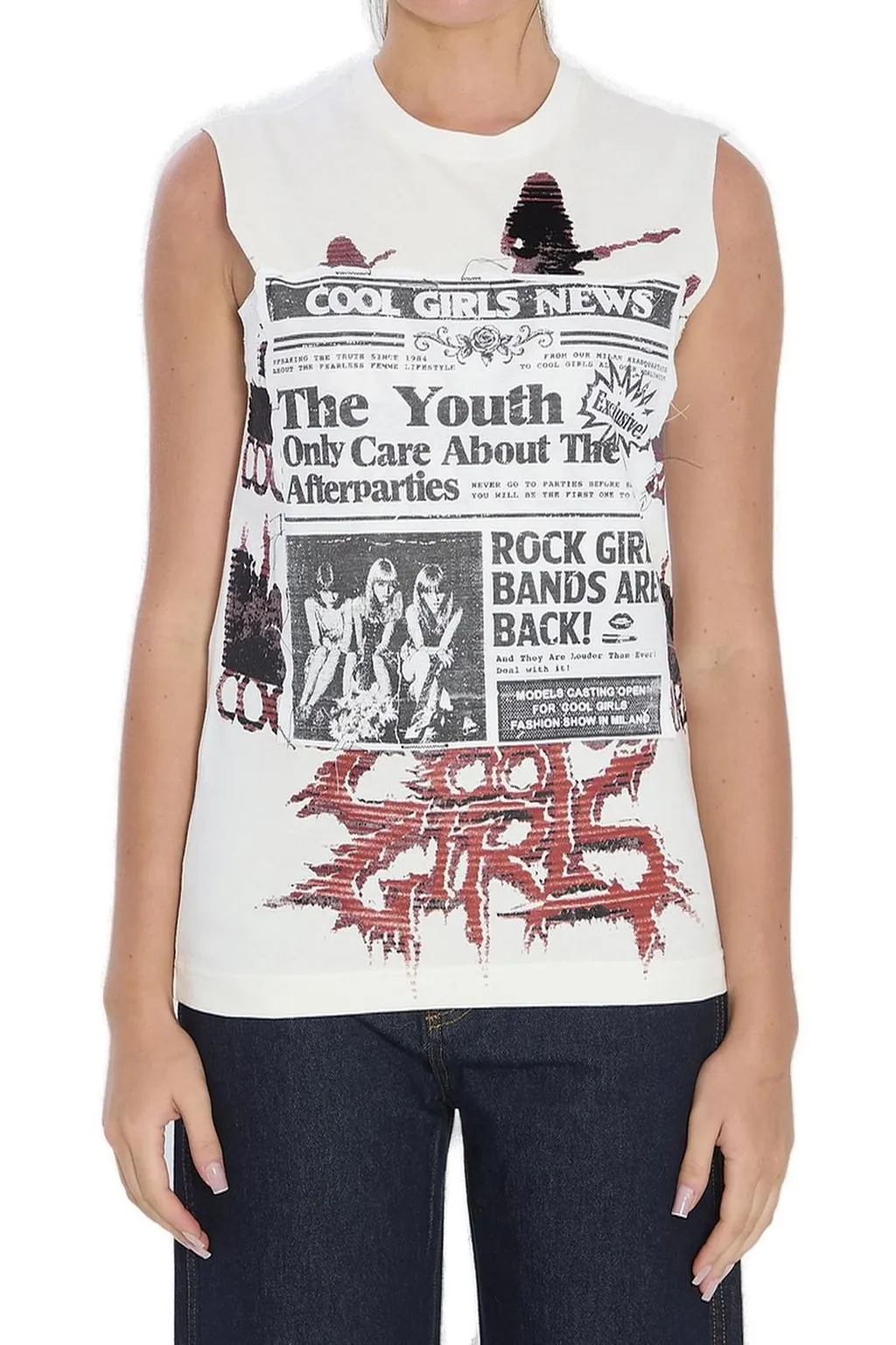 Printed Jersey Top