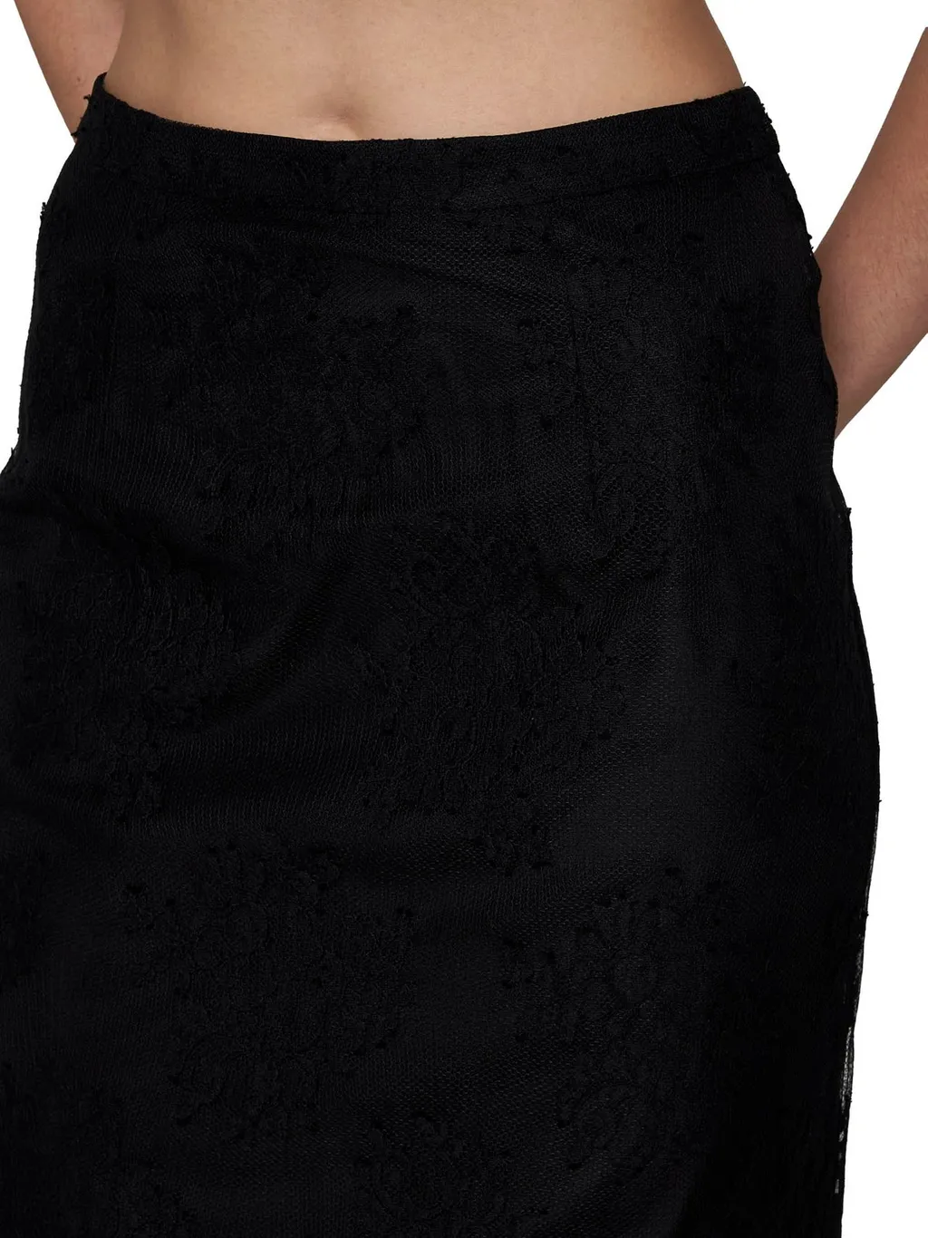 Midi Lace Pencil Skirt
