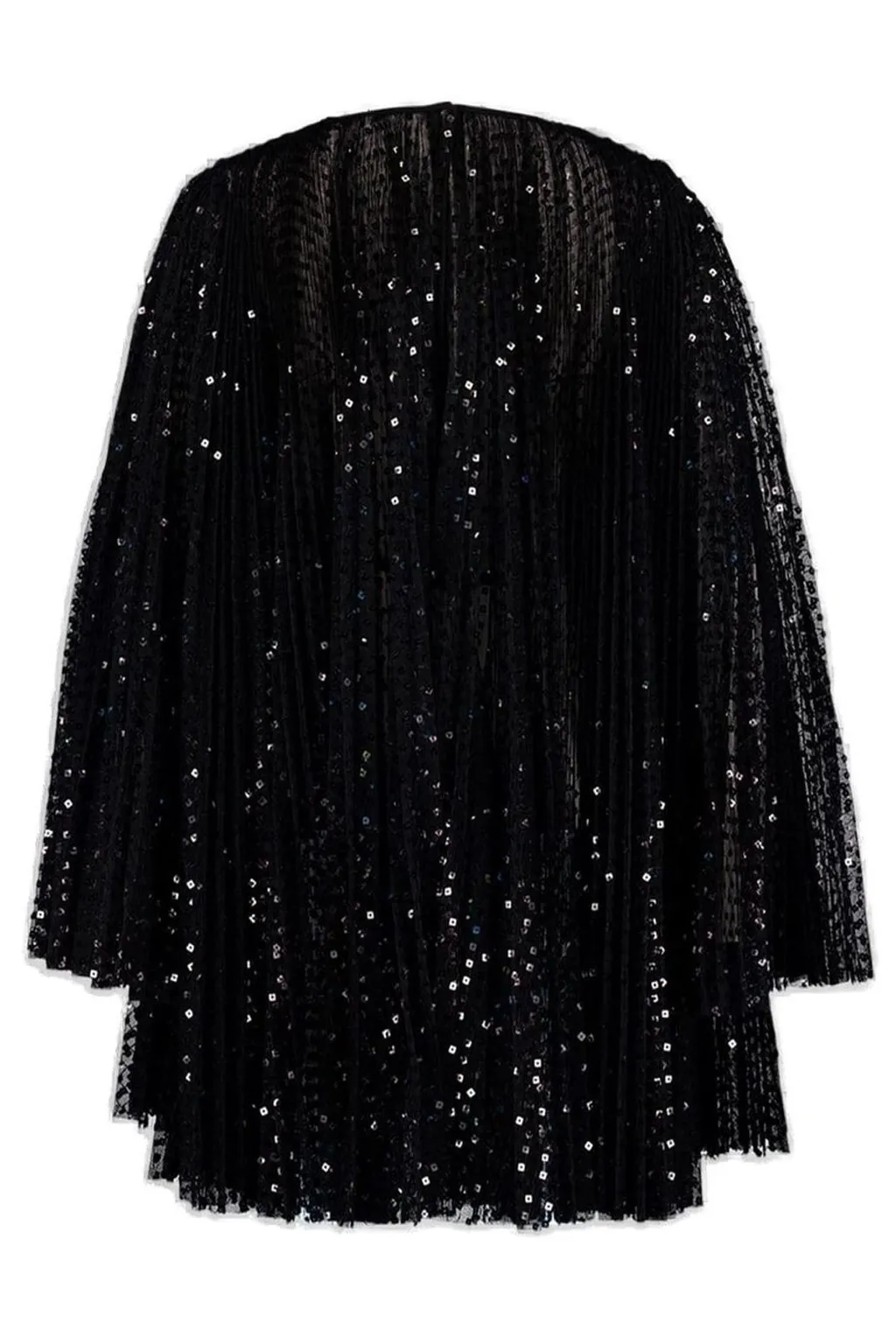Sequin Embellished Mini Pleated Dress