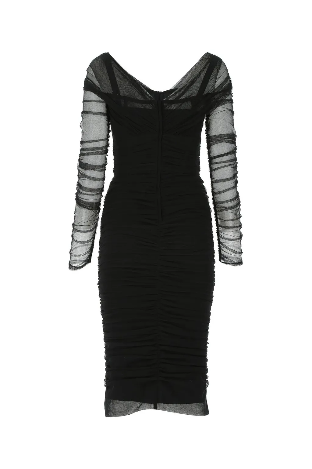 Ruched V-Neck Dress