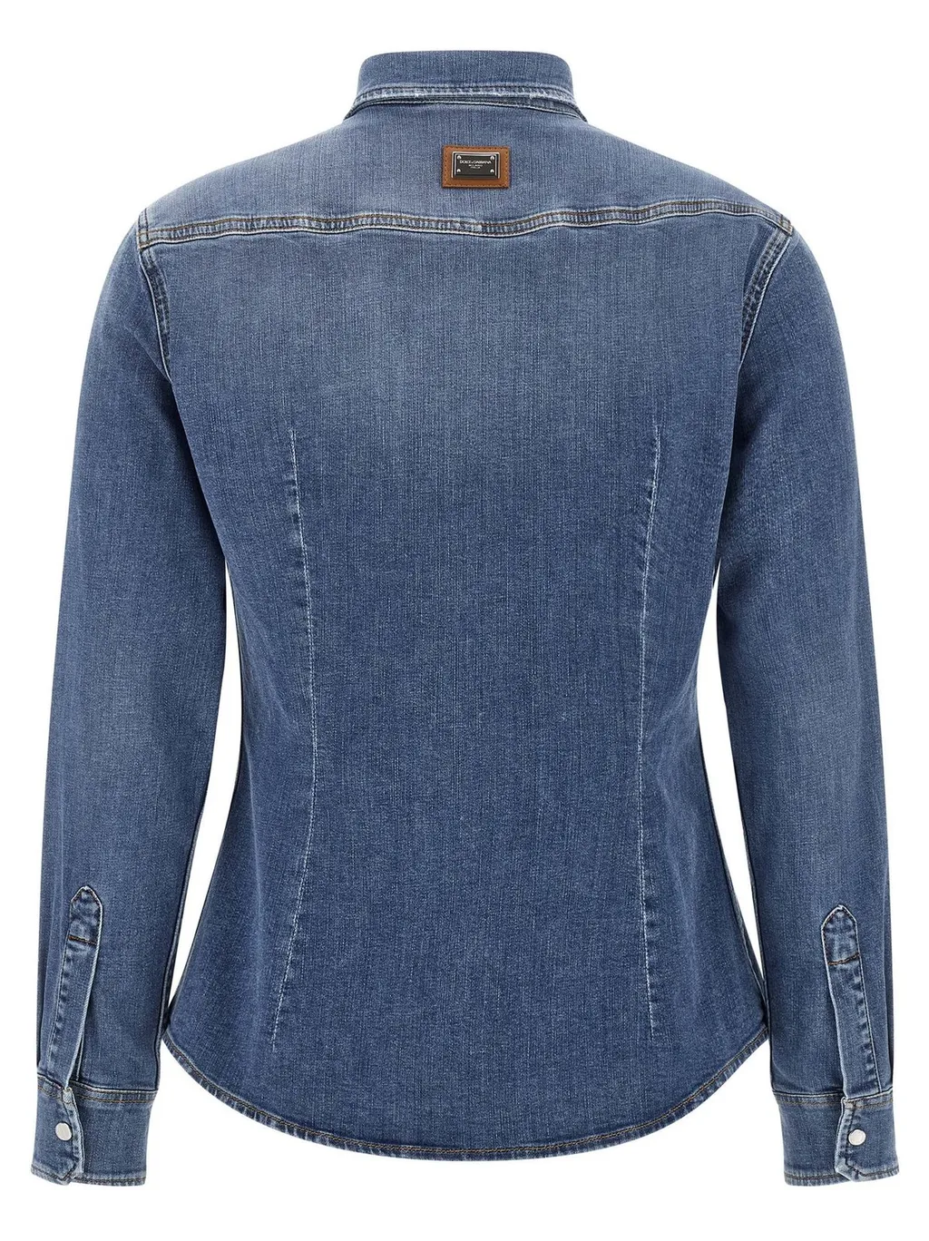 Long-Sleeved Denim Shirt