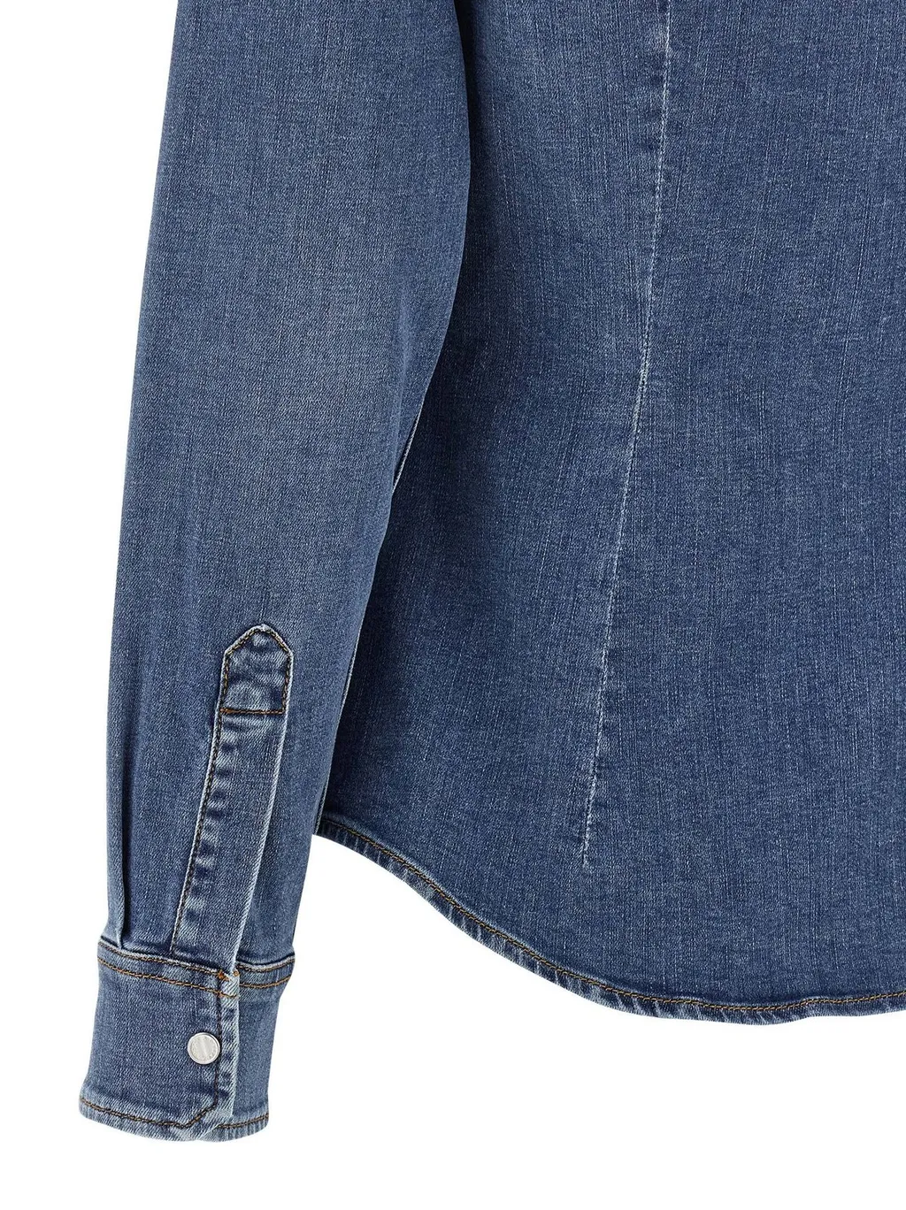 Long-Sleeved Denim Shirt
