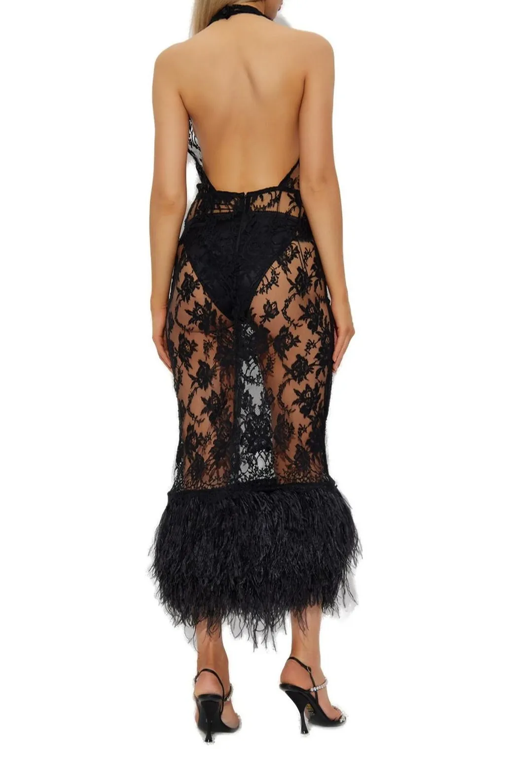 Halterneck Lace Dress