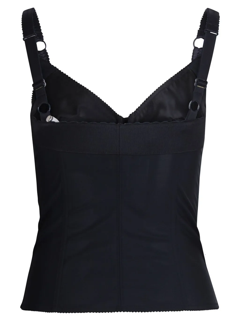 Elastic Satin Bustier Top