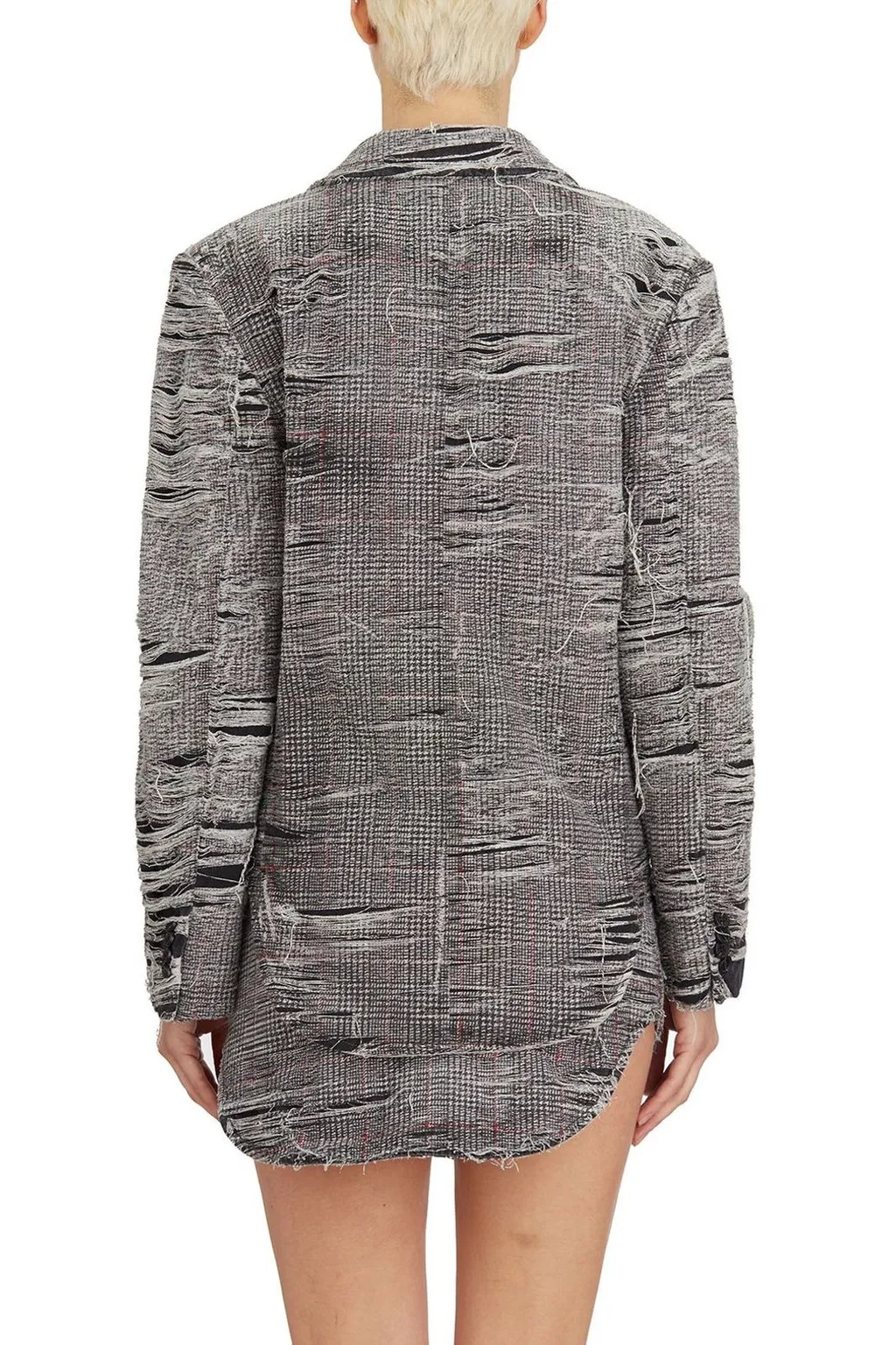 De-Phonix-Fsg Distressed Blazer