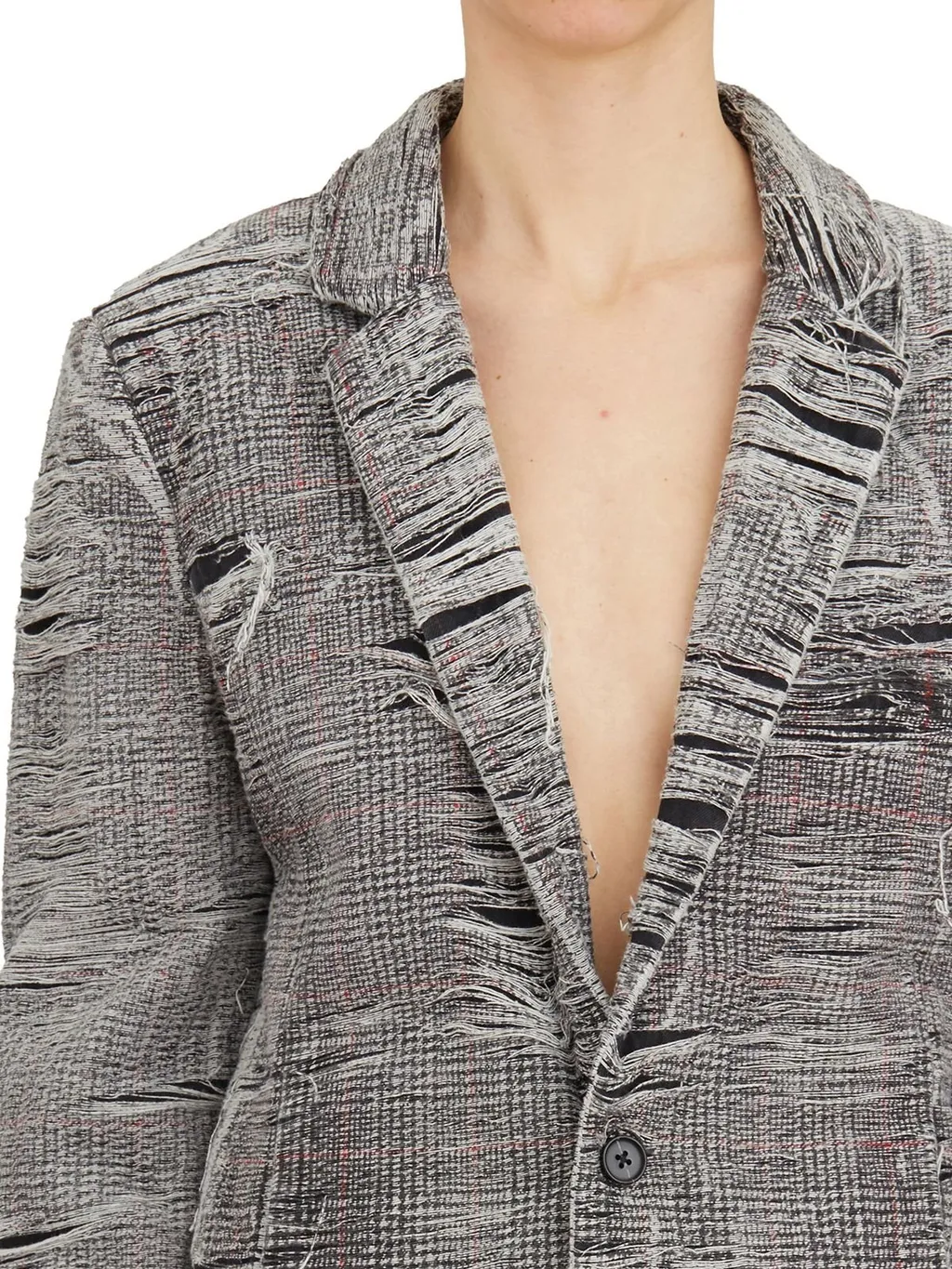 De-Phonix-Fsg Distressed Blazer