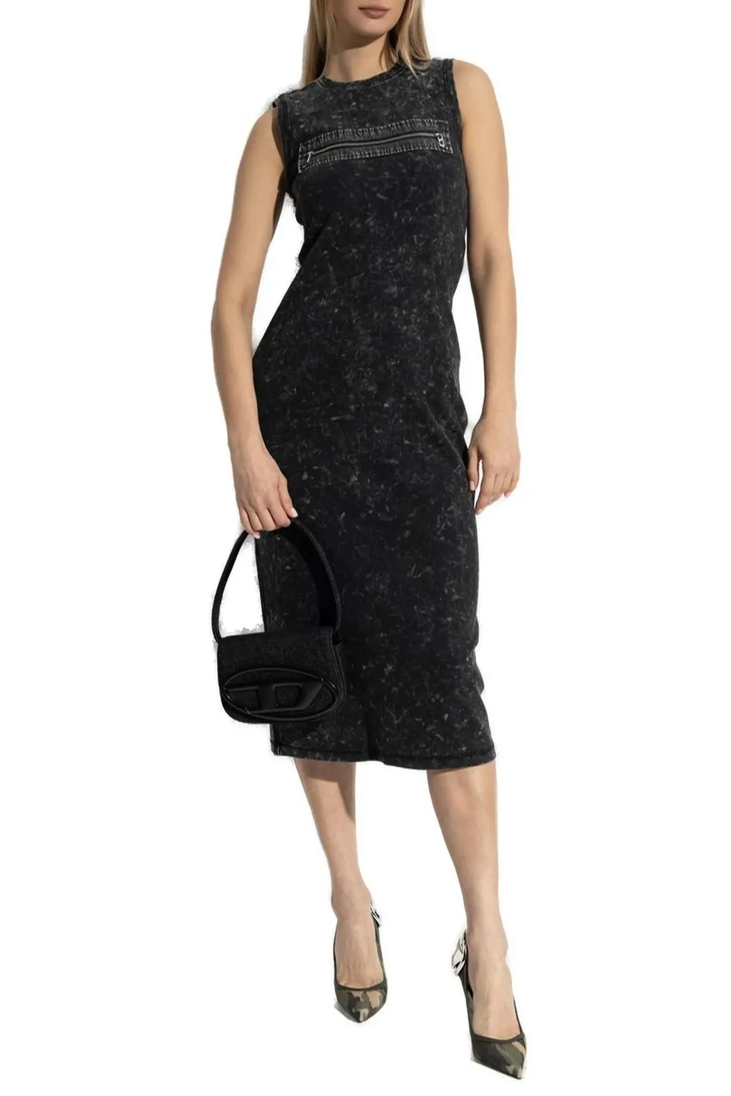D-Pra Sleeveless Midi Dress