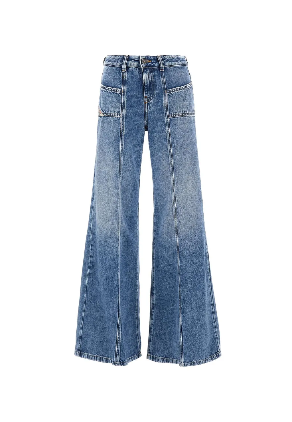 D-Akii Flared Panelled Jeans