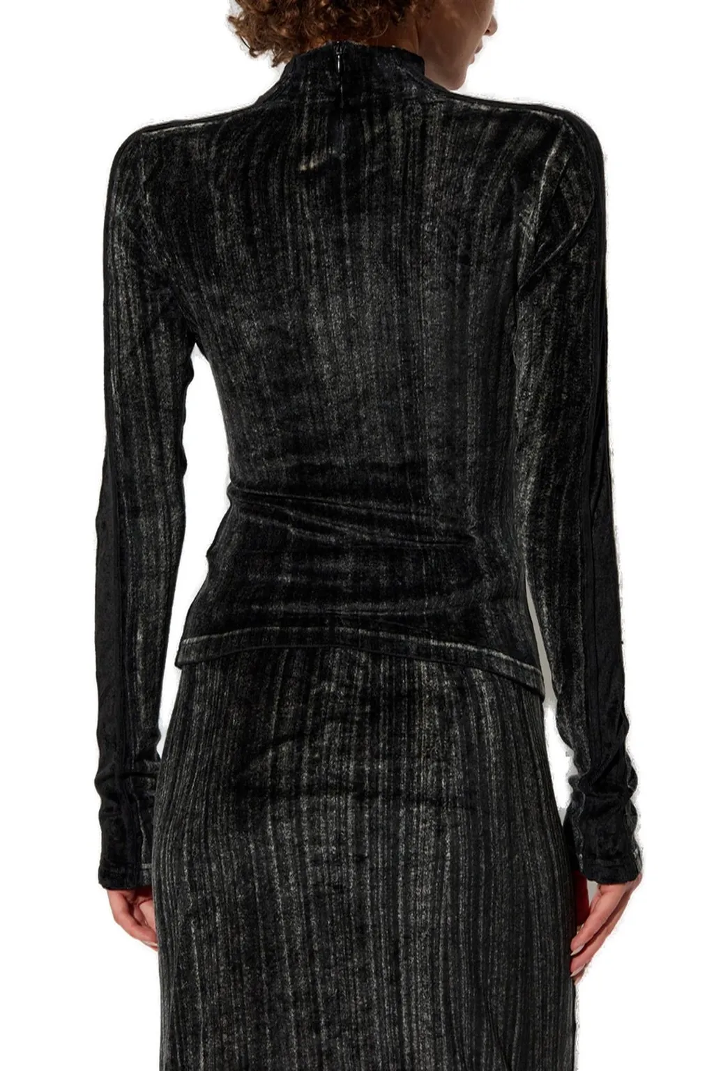 T-Slimy Mock-Neck Top