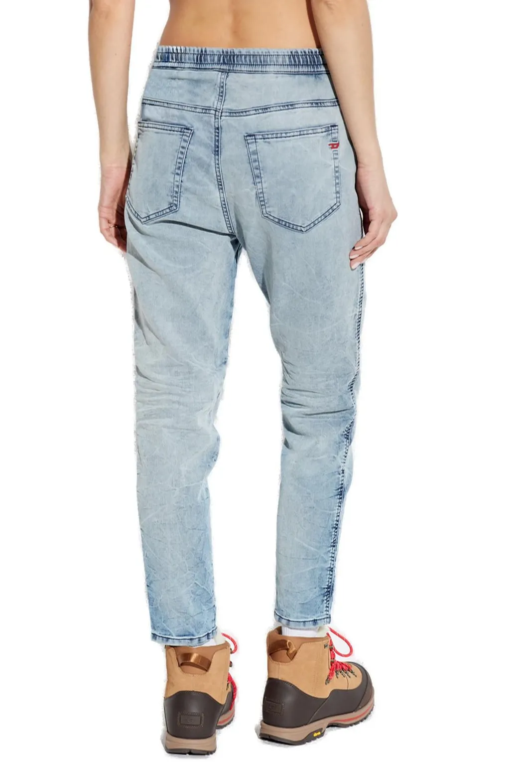 2041 D-Fayza Boyfriend Cut Drawstring Jeans