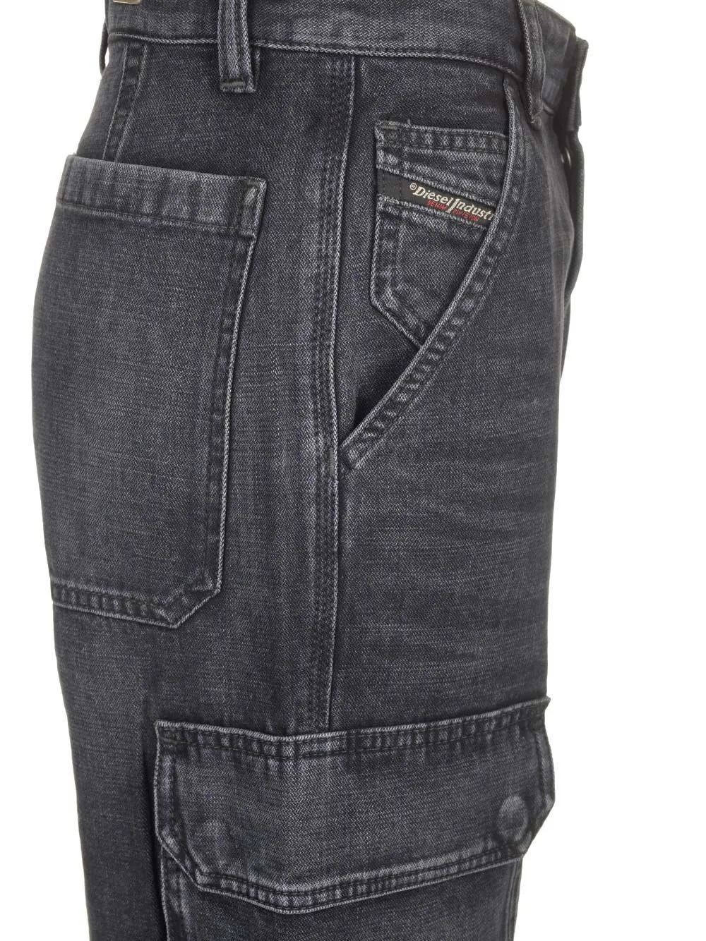 D-Pot Cargo Straight Leg Jeans