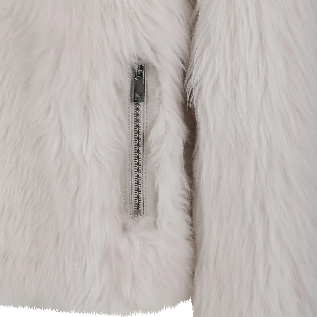 Faux Fur Zip Jacket