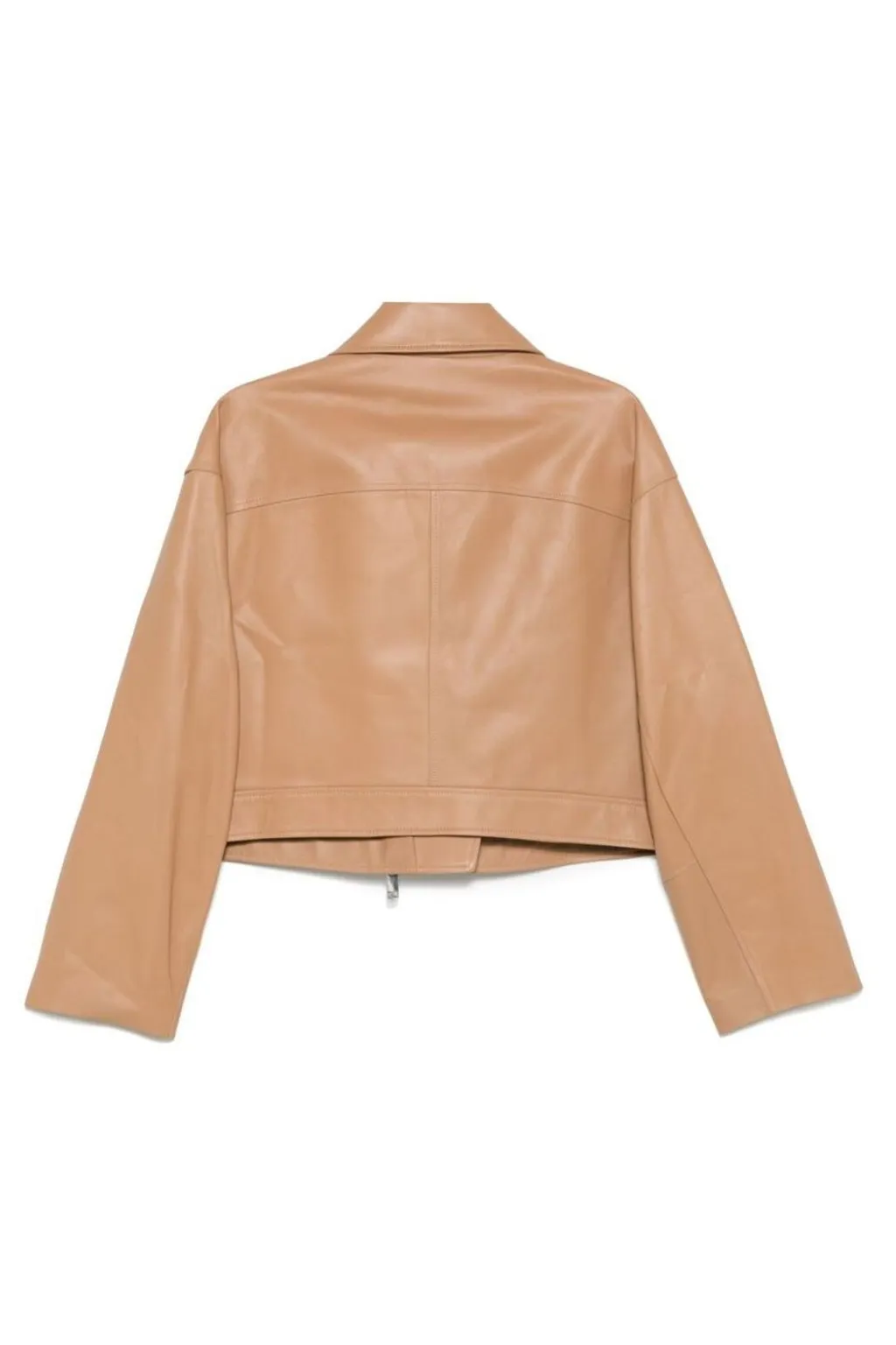 Zip-Detail Biker Jacket