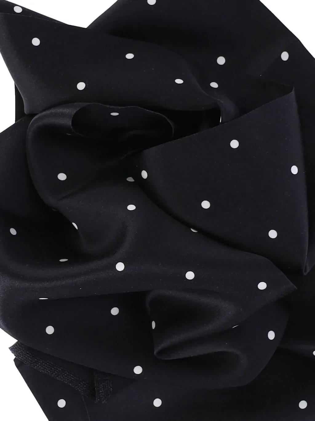 Dot Printed Frayed Scarf