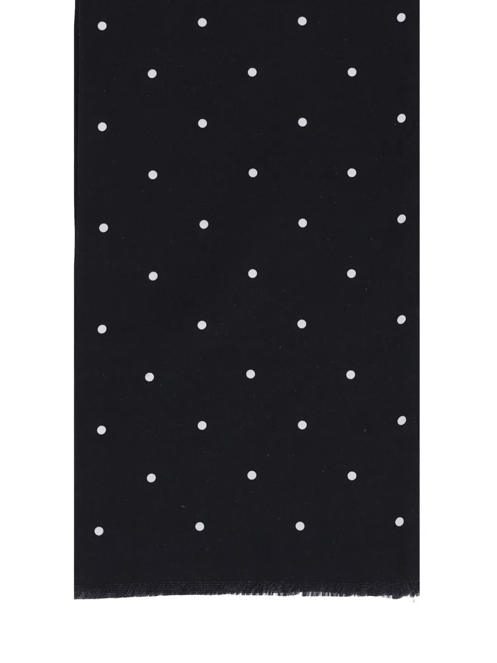 Dot Printed Frayed Scarf