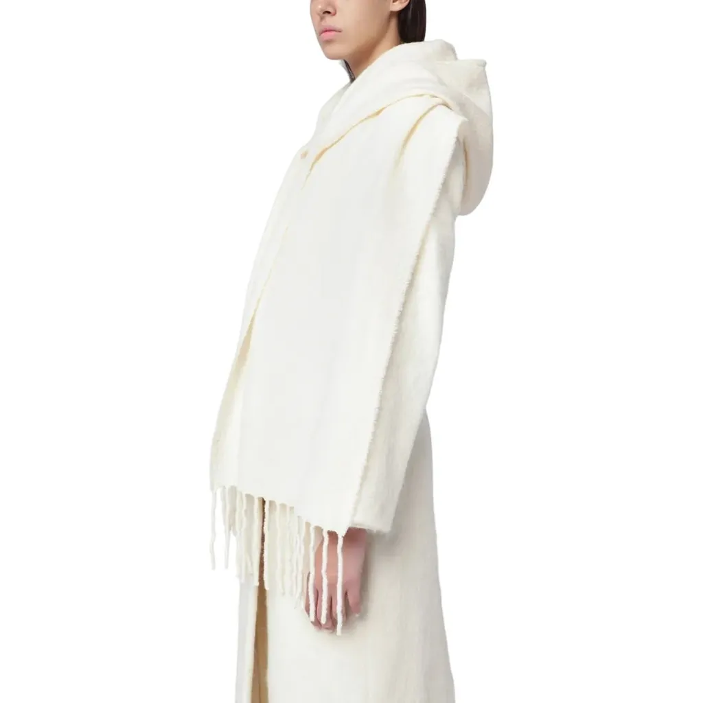 Hooded Fringe Scarf