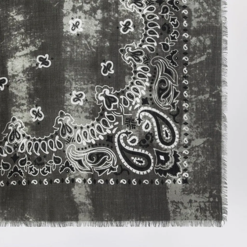 Paisley Fringed Scarf