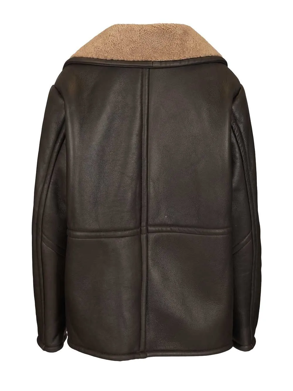 Shearling V-Neck Coat