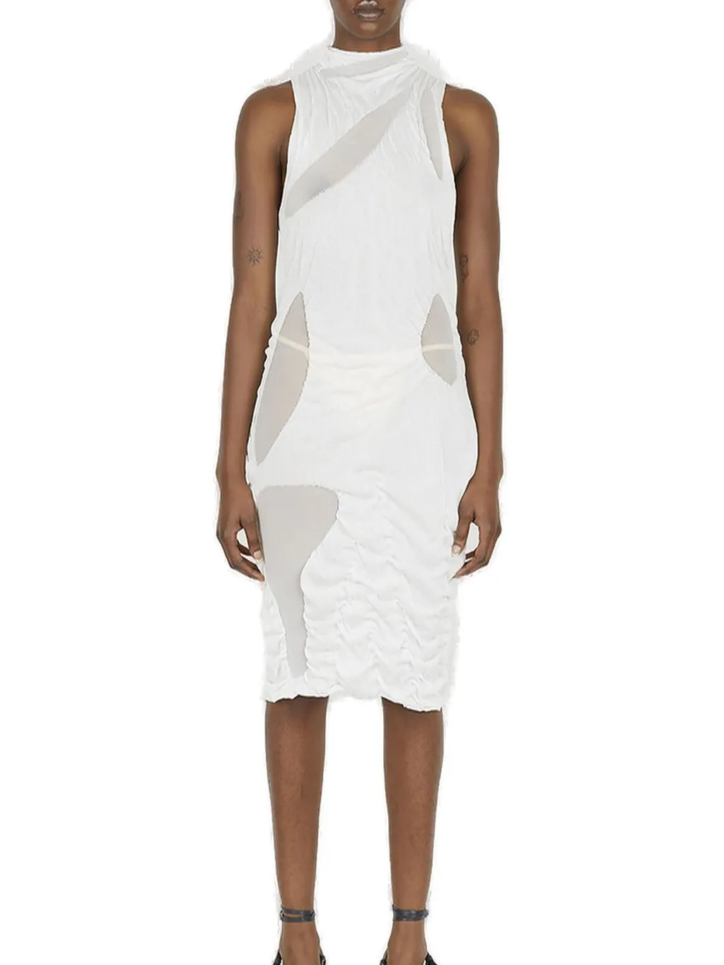 Wetlook Knit Mini Dress