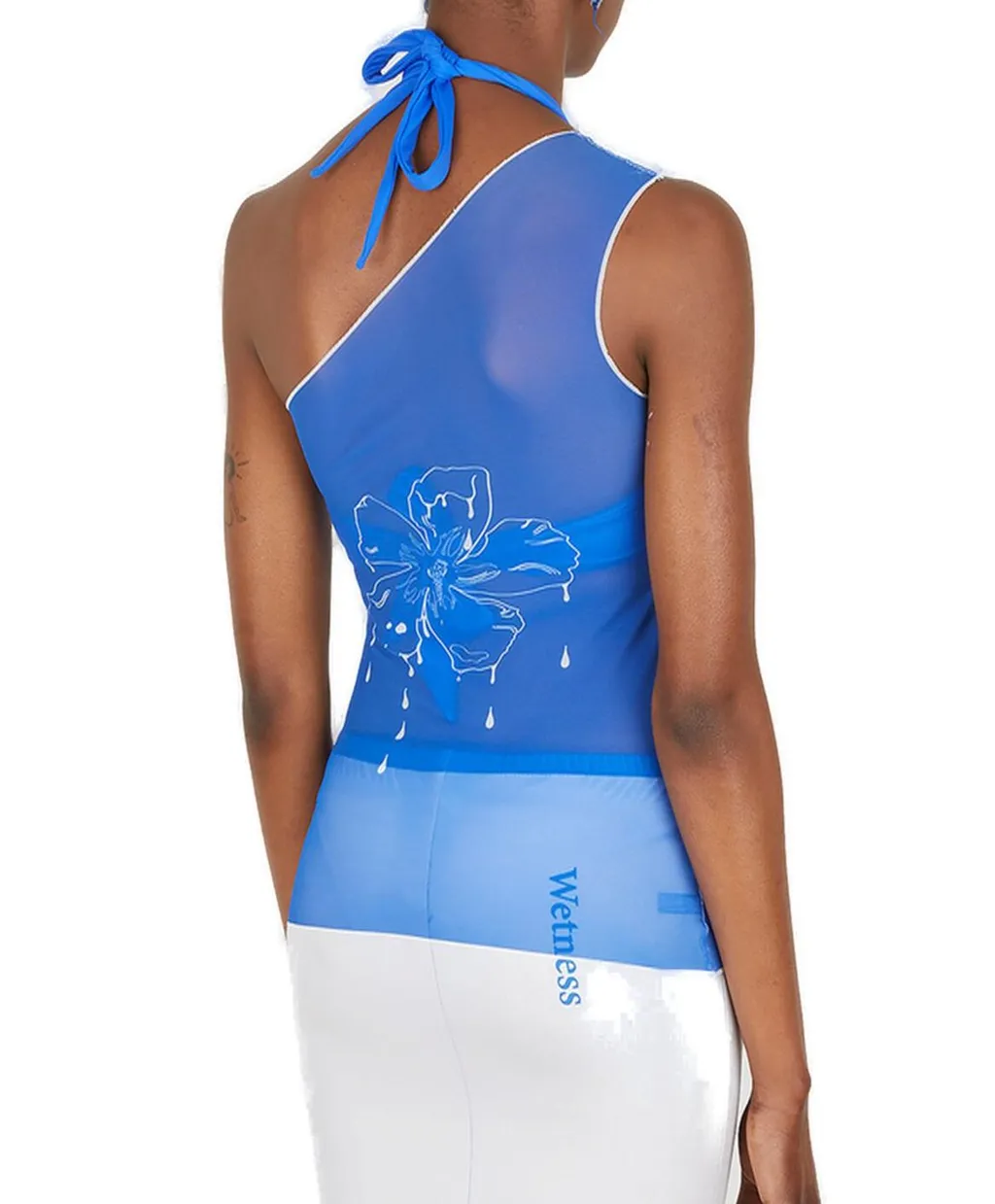 Sweet Nectar One Shoulder Meshed Top