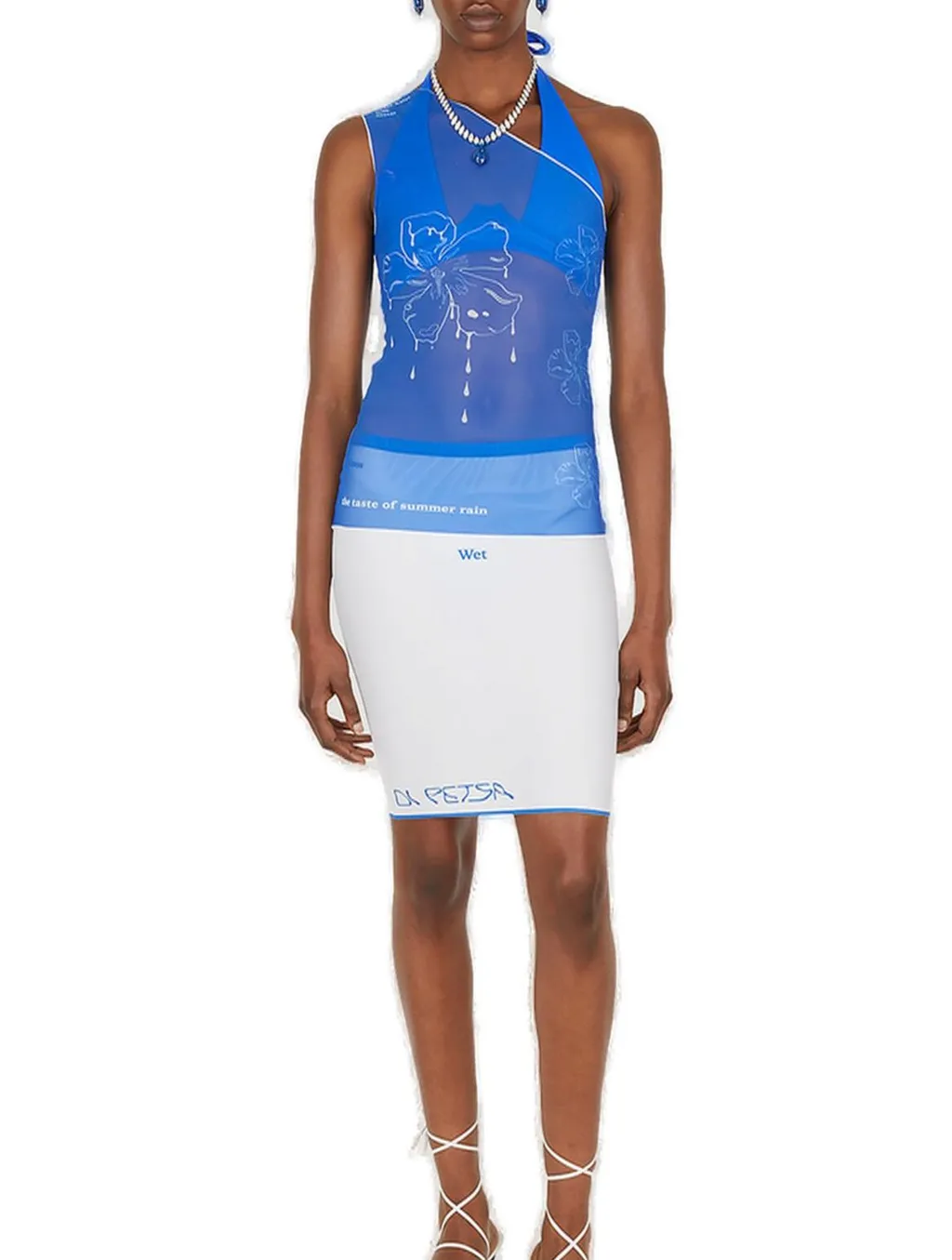 Sweet Nectar One Shoulder Meshed Top