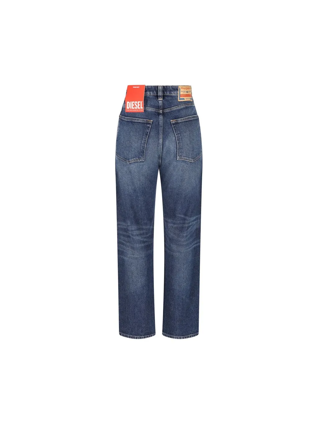 Logo Patch Straight-Leg Jeans