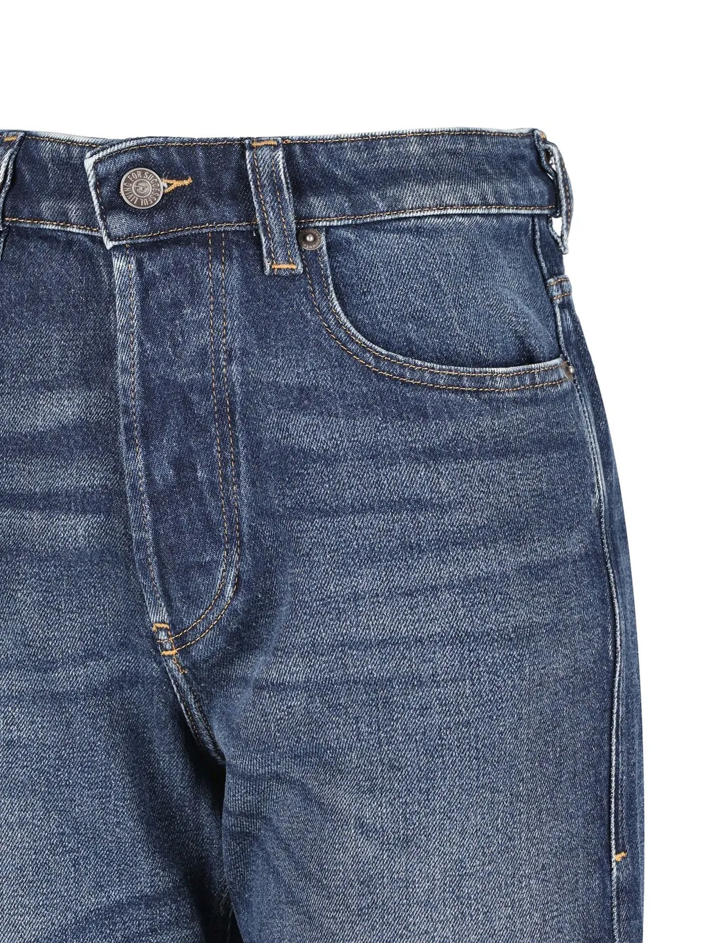 Logo Patch Straight-Leg Jeans