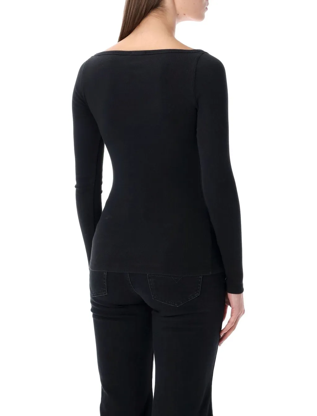Oval-D Long Sleeved Ribbed Top