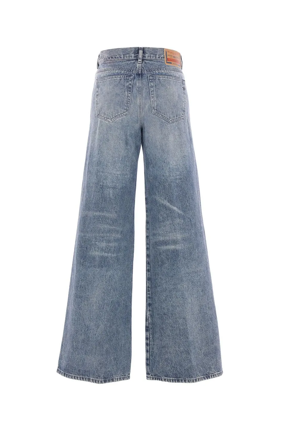 Logo Patch Wide-Leg Jeans
