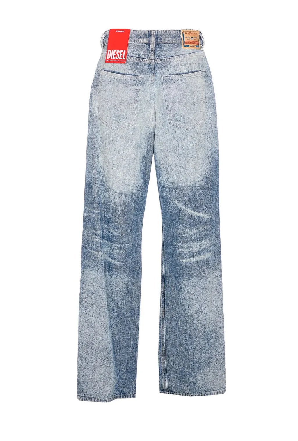 Logo Patch Wide Leg Jeans