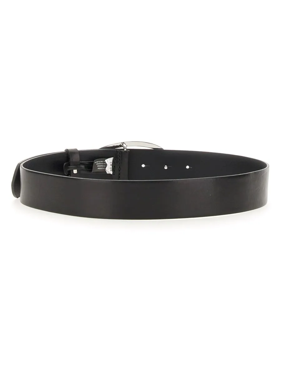 B-1Dr Logo Plaque Buckled Belt