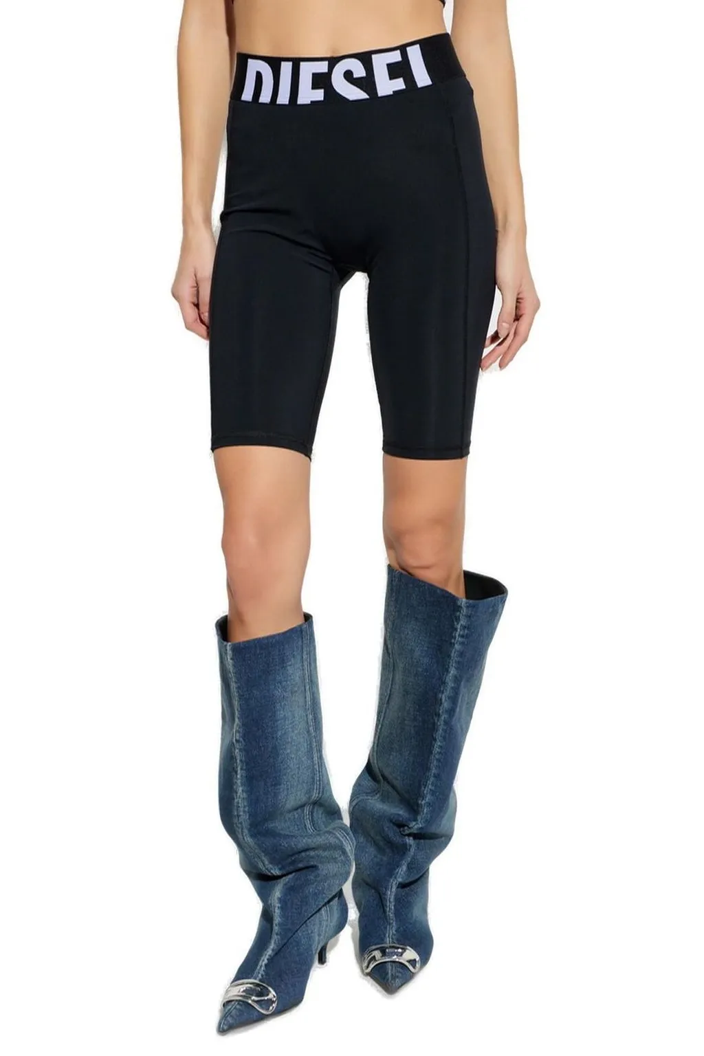 Logo-Waistband Pull-On Shorts