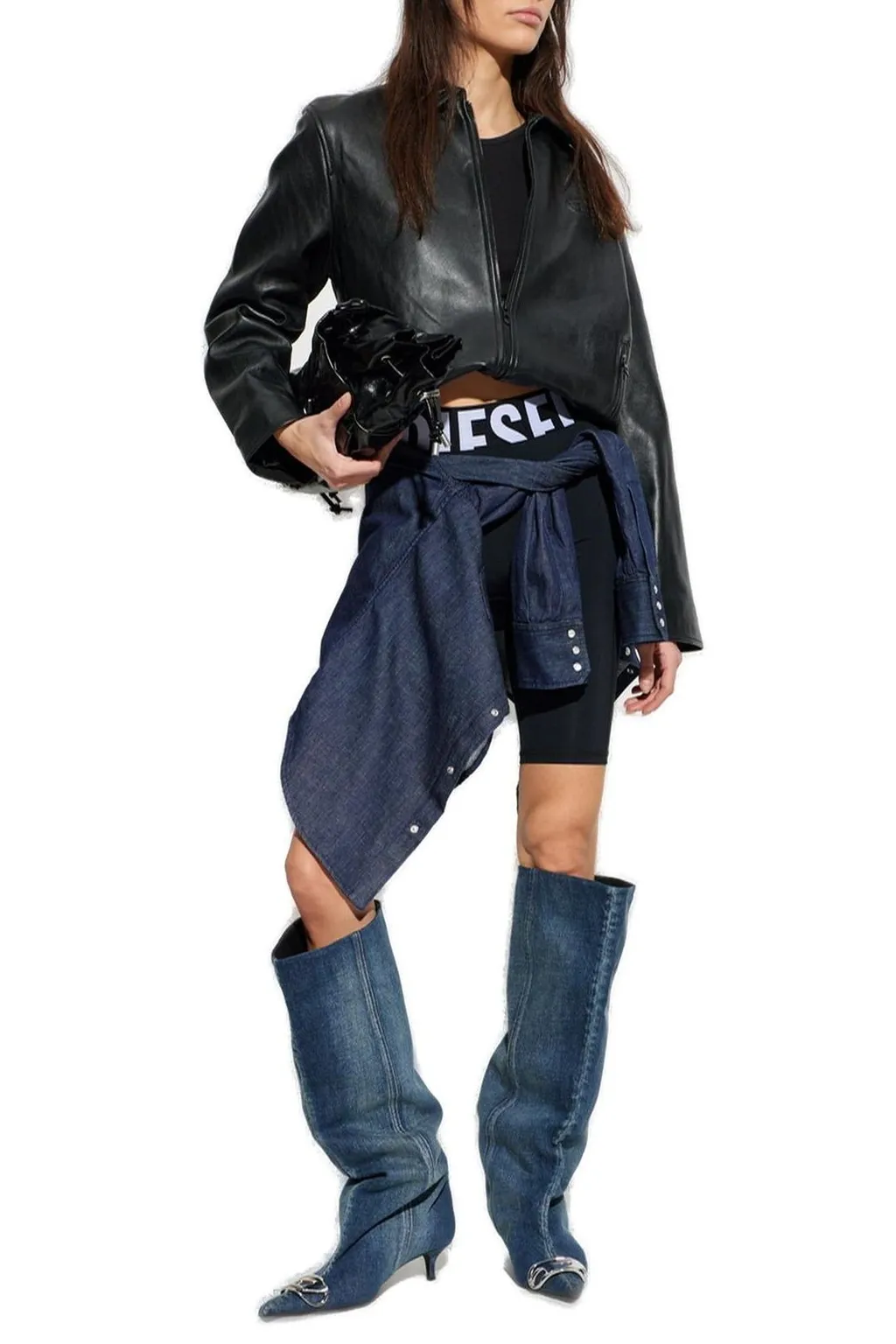 Logo-Waistband Pull-On Shorts