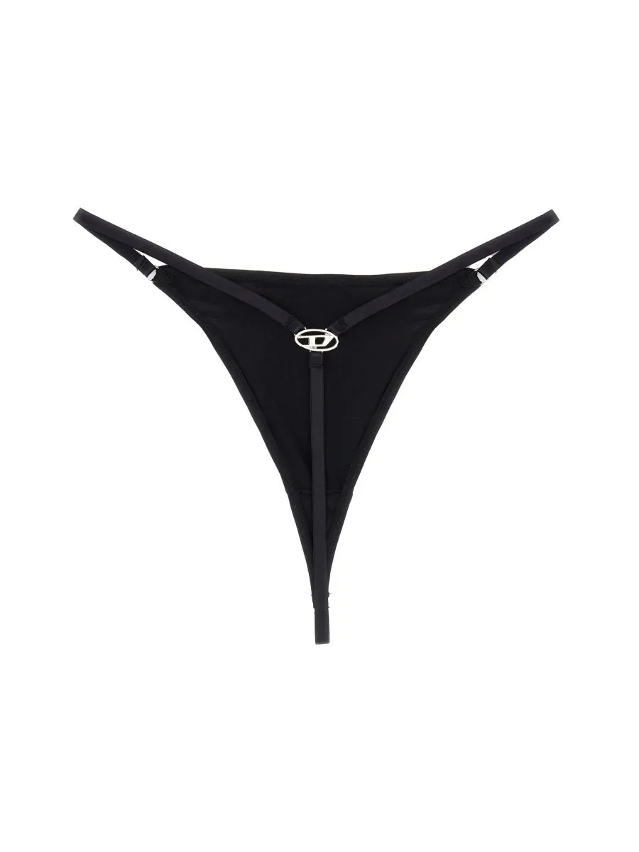 Logo-Plaque Stretch-Design Thongs