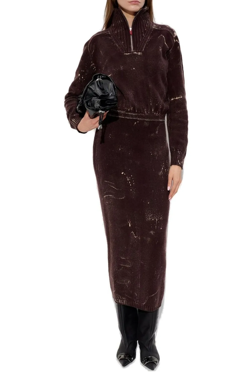 M-Marcelle Distressed Midi Dress