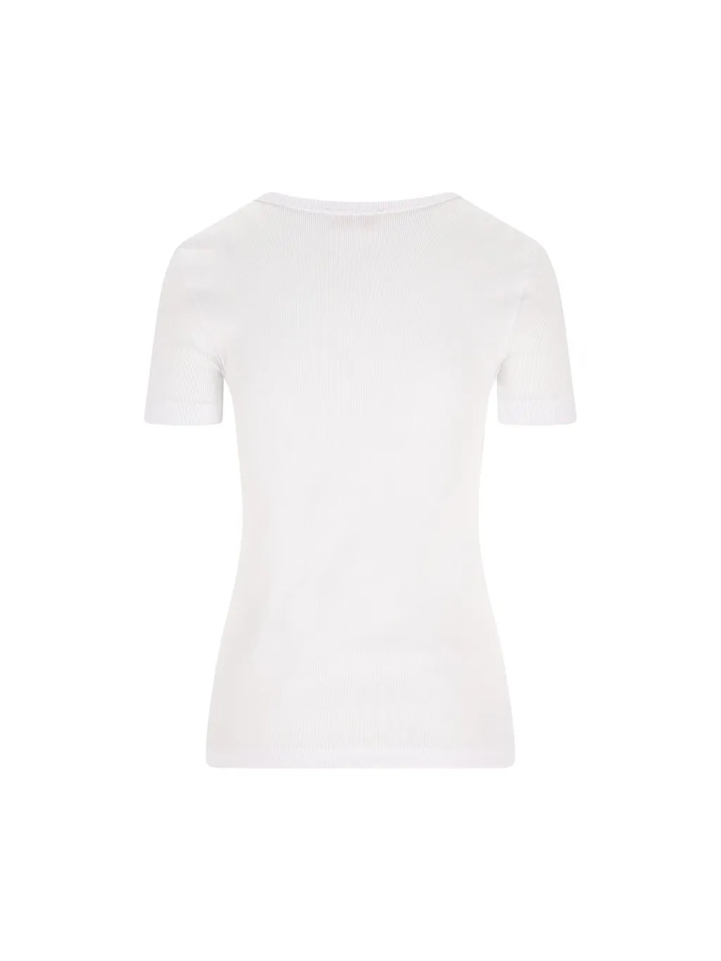 Logo Plaque Ribbed T-Shirt
