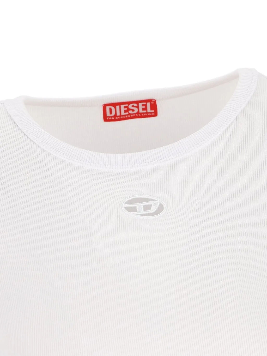 Logo Plaque Ribbed T-Shirt