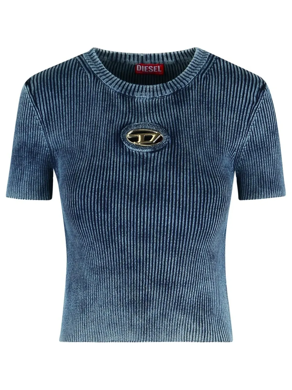 Cut Out Logo Crewneck T-Shirt