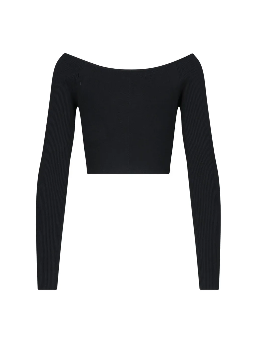 M-Vera-Ls Ribbed Knit Off-The-Shoulder Top
